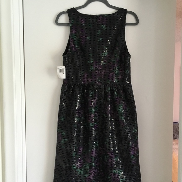 NWT Trina Turk black sequin cocktail dress M - Picture 7 of 13